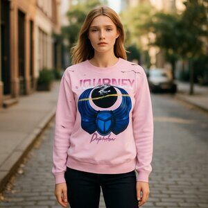 NWOT Journey Distressed Departure Sweatshirt Pink